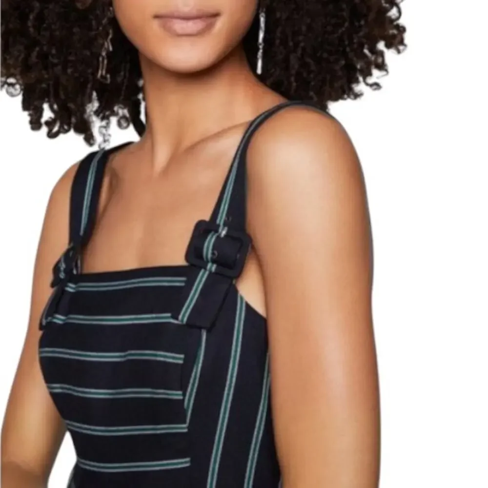 BCBGeneration Navy Buckle Strap Jumpsuit Size 10